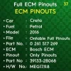 ECM Full Ontable Pinouts MEG17.9.8 Petrol 39133-2B068 0261S17269 Bosch Ecm GE56 (1)