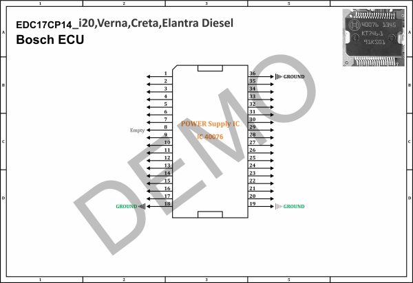 EDC17CP14 Bosch Ecm Power 40076 IC Pinouts
