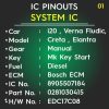 Pinouts System IC 8905507184 Hardware No EDC17C08 i20,Verna,Creta,Elantra Diesel Part No 0281030415 Manual Gear