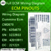 Wiring Diagram Cummins Ecm CM2670 PN 4354670 SN 3222933 EM 42010911 DC 221221